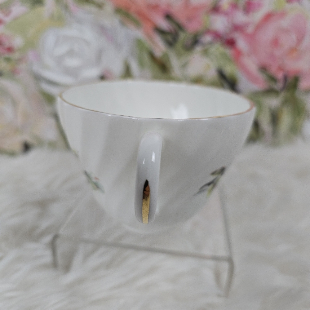 Crown Staffordshire Vintage 3 piece Cup, Saucer, and Dessert Plate - Picture 3 of 14